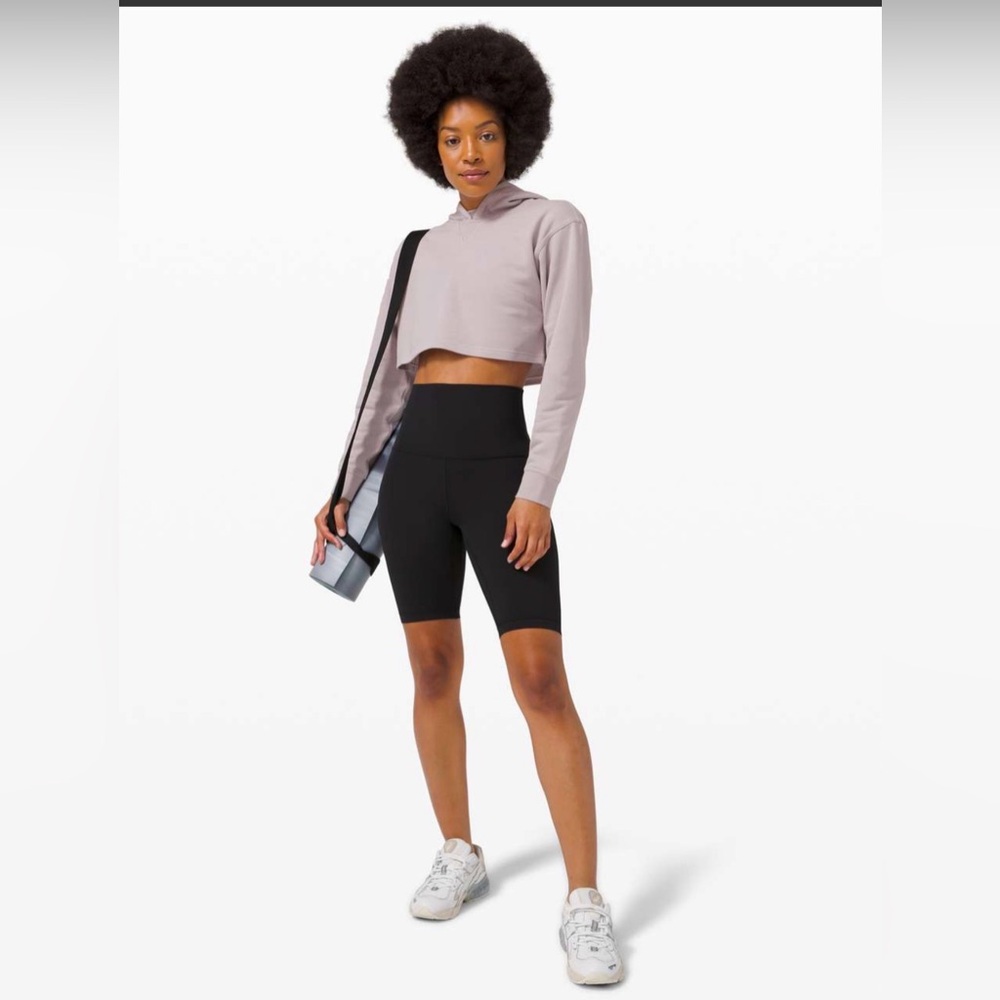 lululemon athletica All yours Cropped Hoodie, Size 10, Color Iced Iris